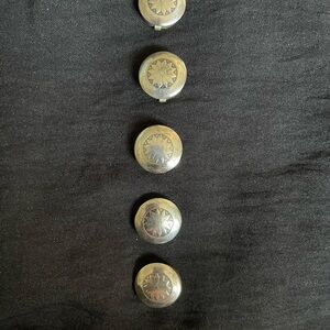 Silver Button Covers